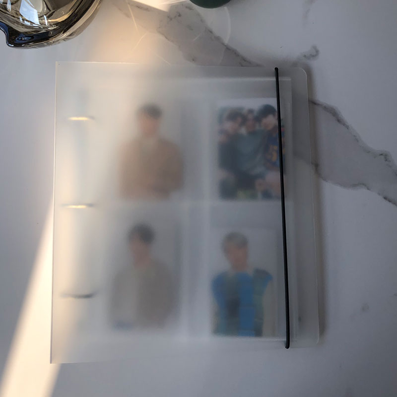 Kpop Photo Card Binder 3 Inch - Mini album de scrapbooking pour photos,