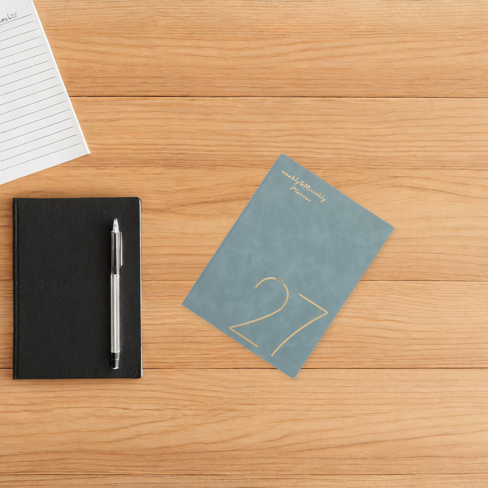 A5 Spiral Dotted Grid Notebook - Carnet de planification hebdomadaire et mensuelle