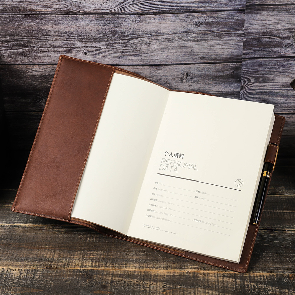 Stationery Books - Couverture de livre rétro en cuir