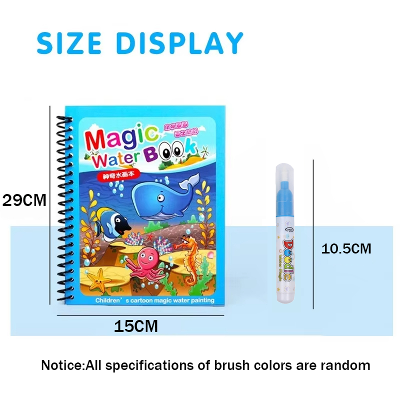 Livre de peinture à l'eau magi - Reusable Water Magic Coloring Book avis et prix