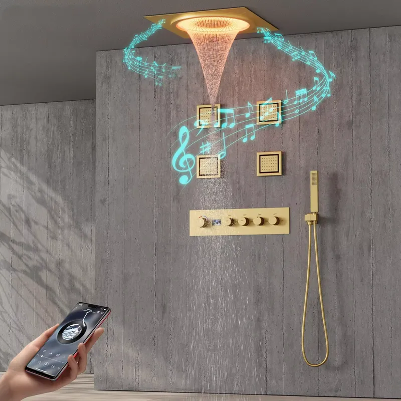 Ensemble de douche LED intelli - Music avis et prix