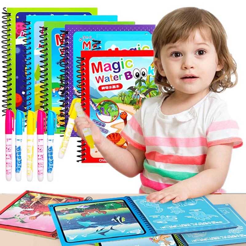 Jouets Montessori, livre de co - Reusable Water Magic Coloring Book avis et prix