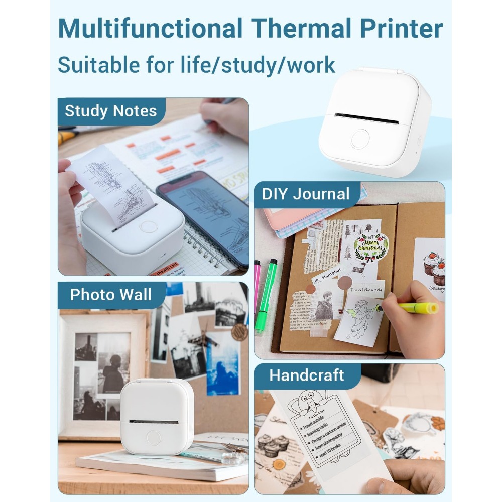 Phomemo-Mini imprimante thermi - Mini Pocket Thermal Printer Paper Roll avis et prix