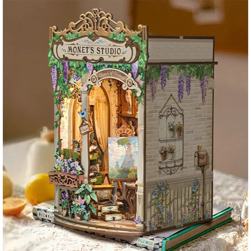 Kit de Modélisme DIY en Bois « - Diy Wooden Book Nook Kit Shelf Insert avis et prix