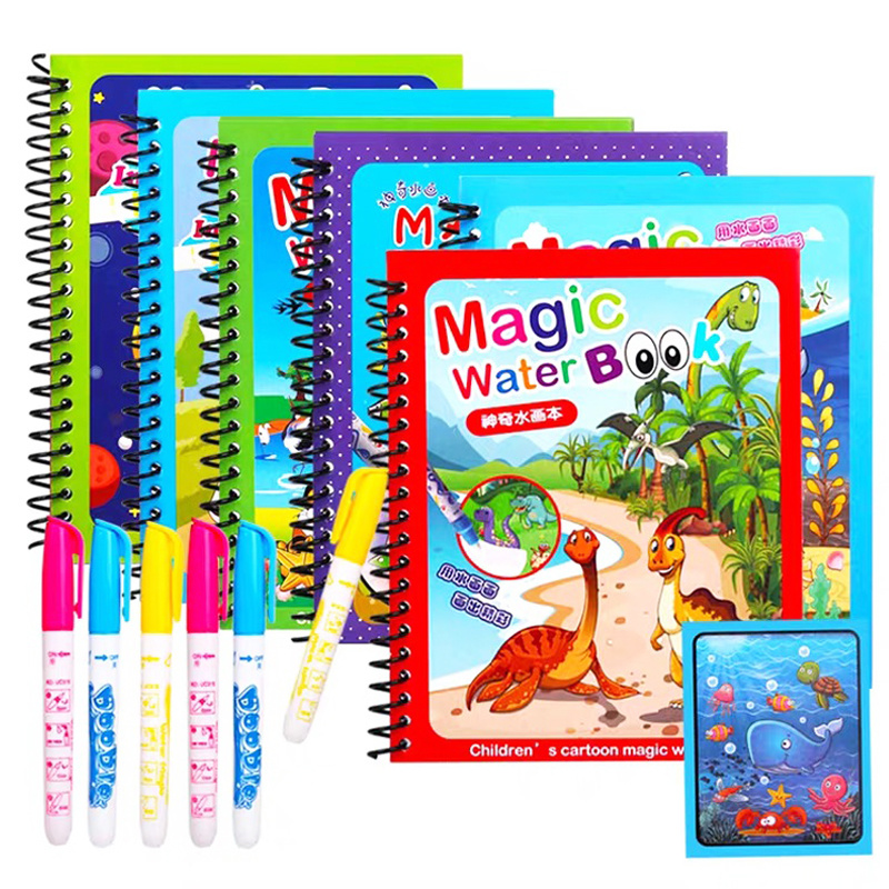 Livre de coloriage magique réu - Reusable Water Magic Coloring Book avis et prix