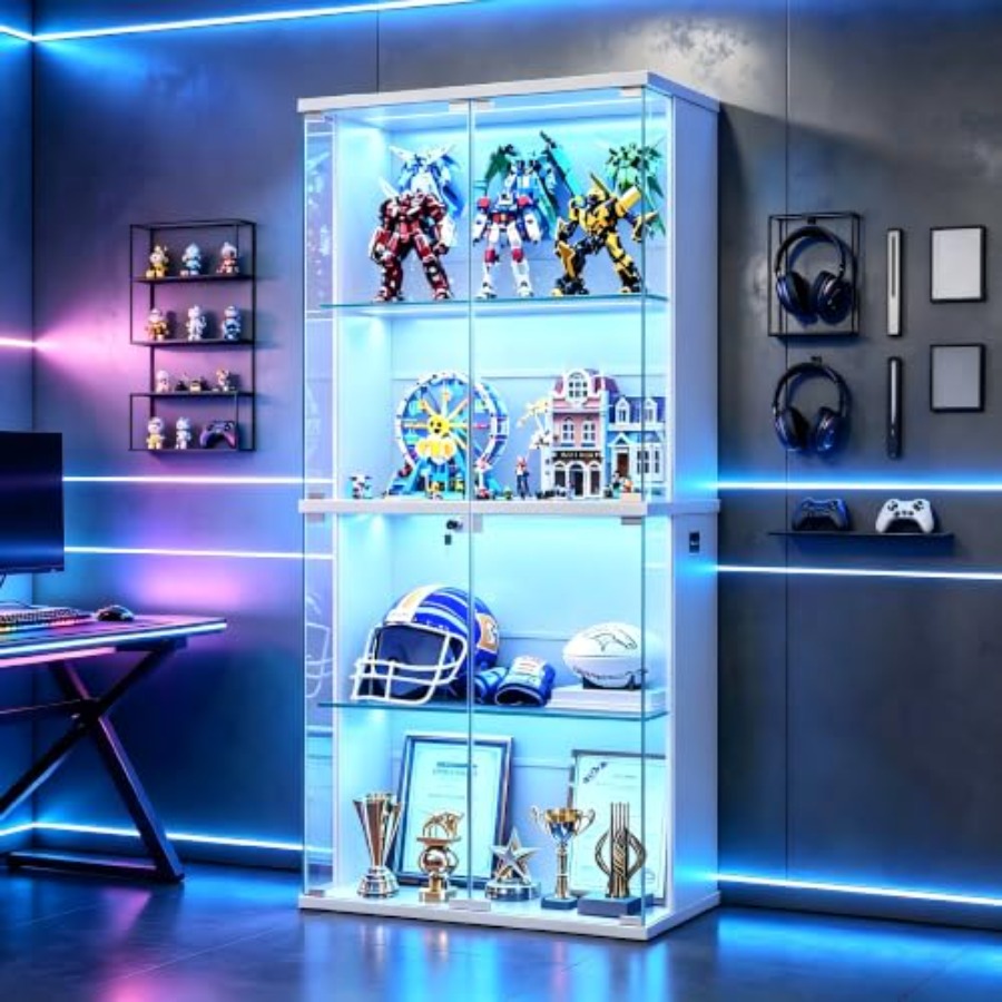 Vitrine en verre 66 pour objet - Books avis et prix