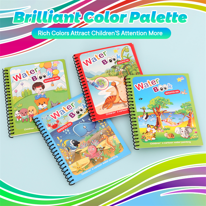 Livre de coloriage magique réu - Reusable Water Magic Coloring Book avis et prix