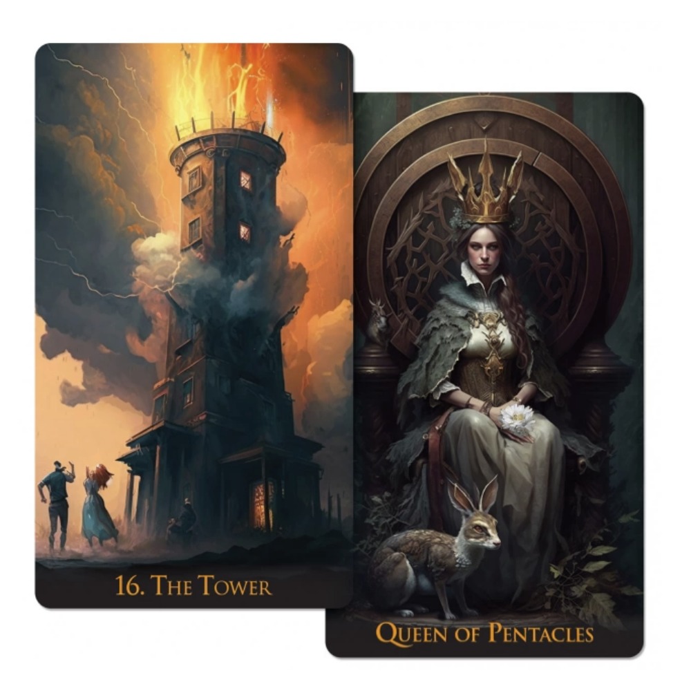 Jeu de 78 cartes de tarot 