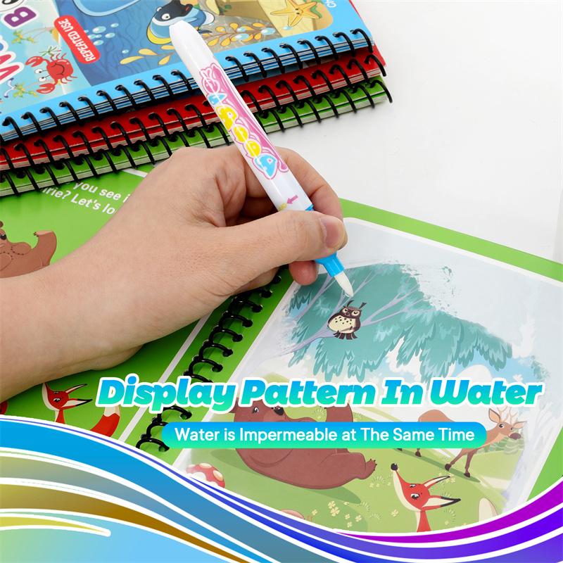 Jouets Montessori, livre de co - Reusable Water Magic Coloring Book avis et prix