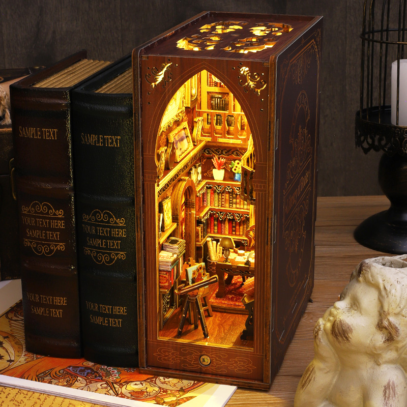 Kit d'insertion d'étagère de c - Diy Wooden Book Nook Kit Shelf Insert avis et prix
