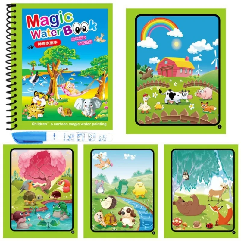 Livre d'eau magique réutilisab - Reusable Water Magic Coloring Book avis et prix