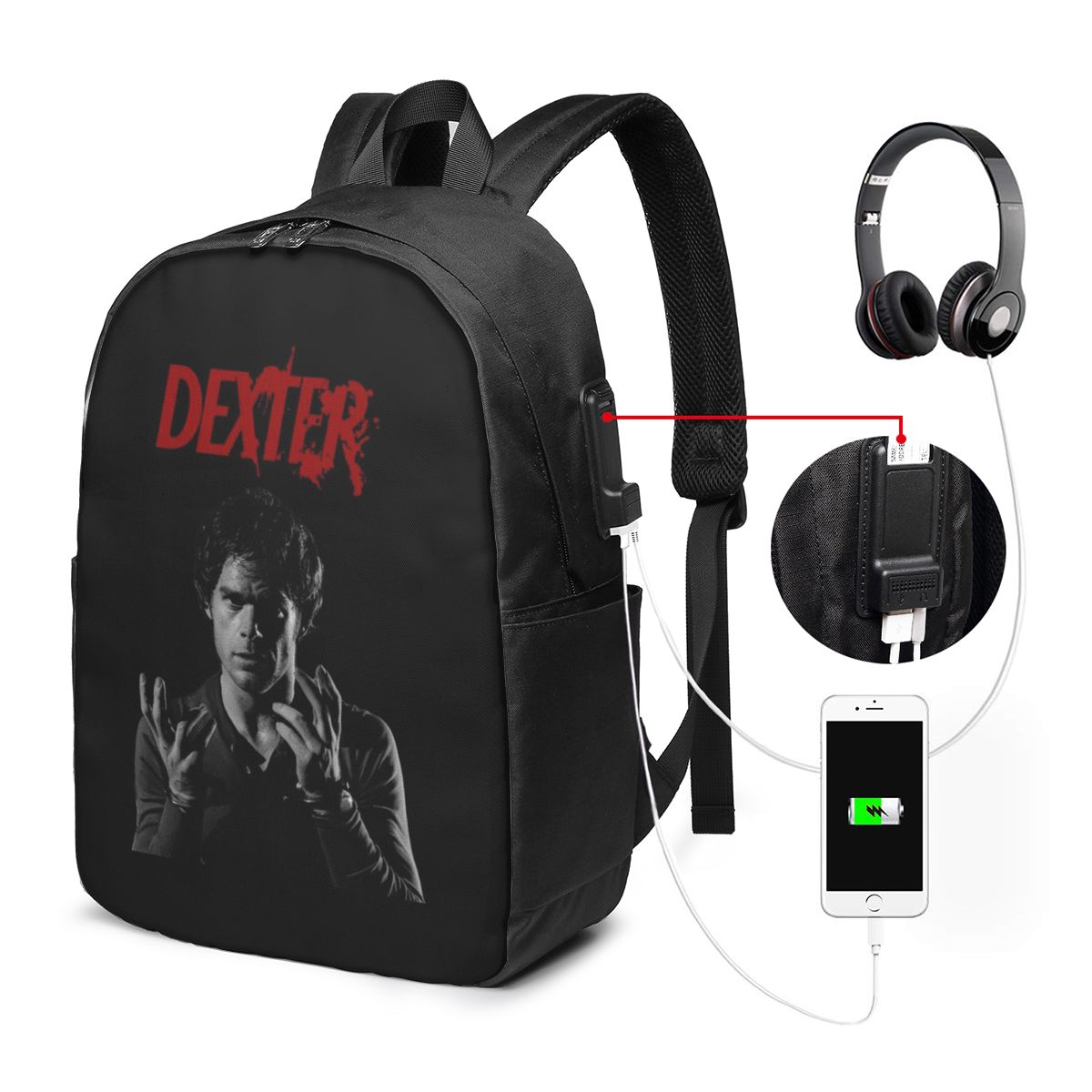 Sac à dos Dexter Morgan pour h - Movies avis et prix