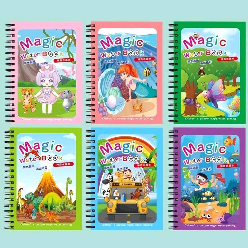 Livre magique à dessiner à l'e - Reusable Water Magic Coloring Book avis et prix