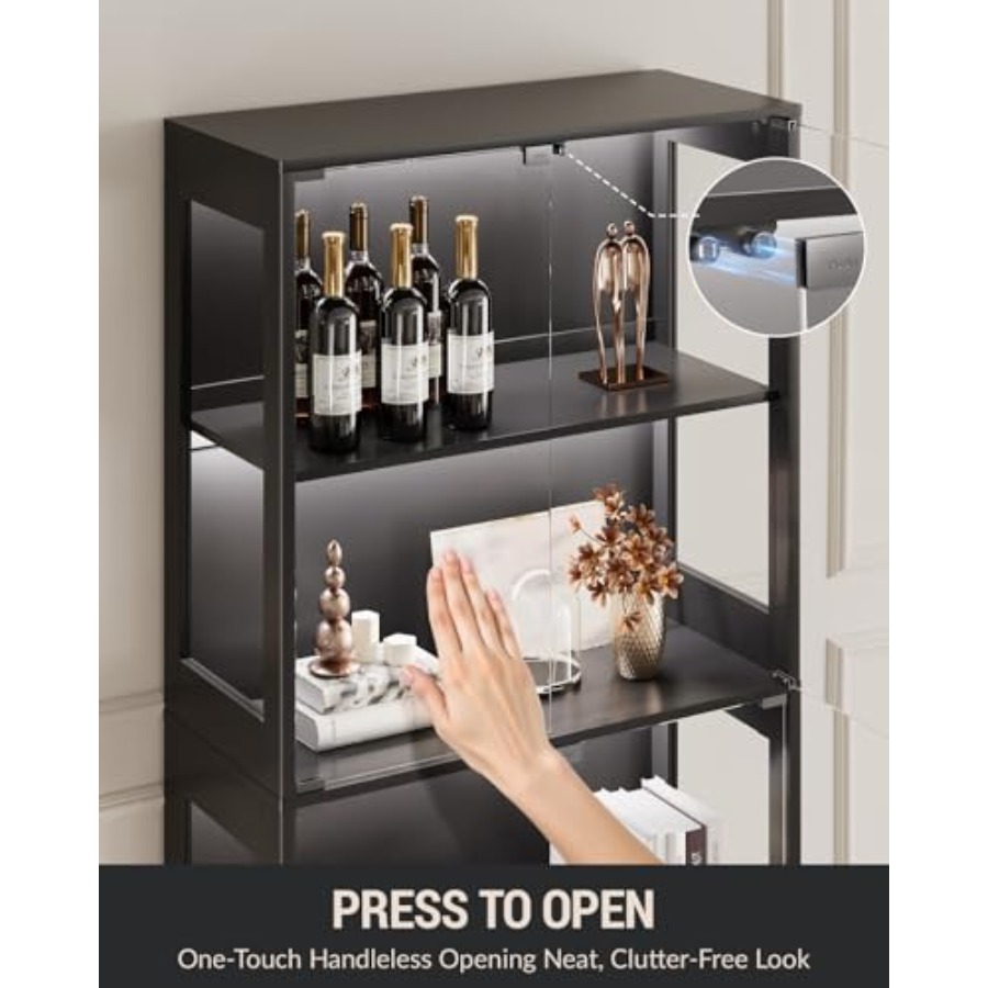 Vitrine en verre avec portes p - Books avis et prix