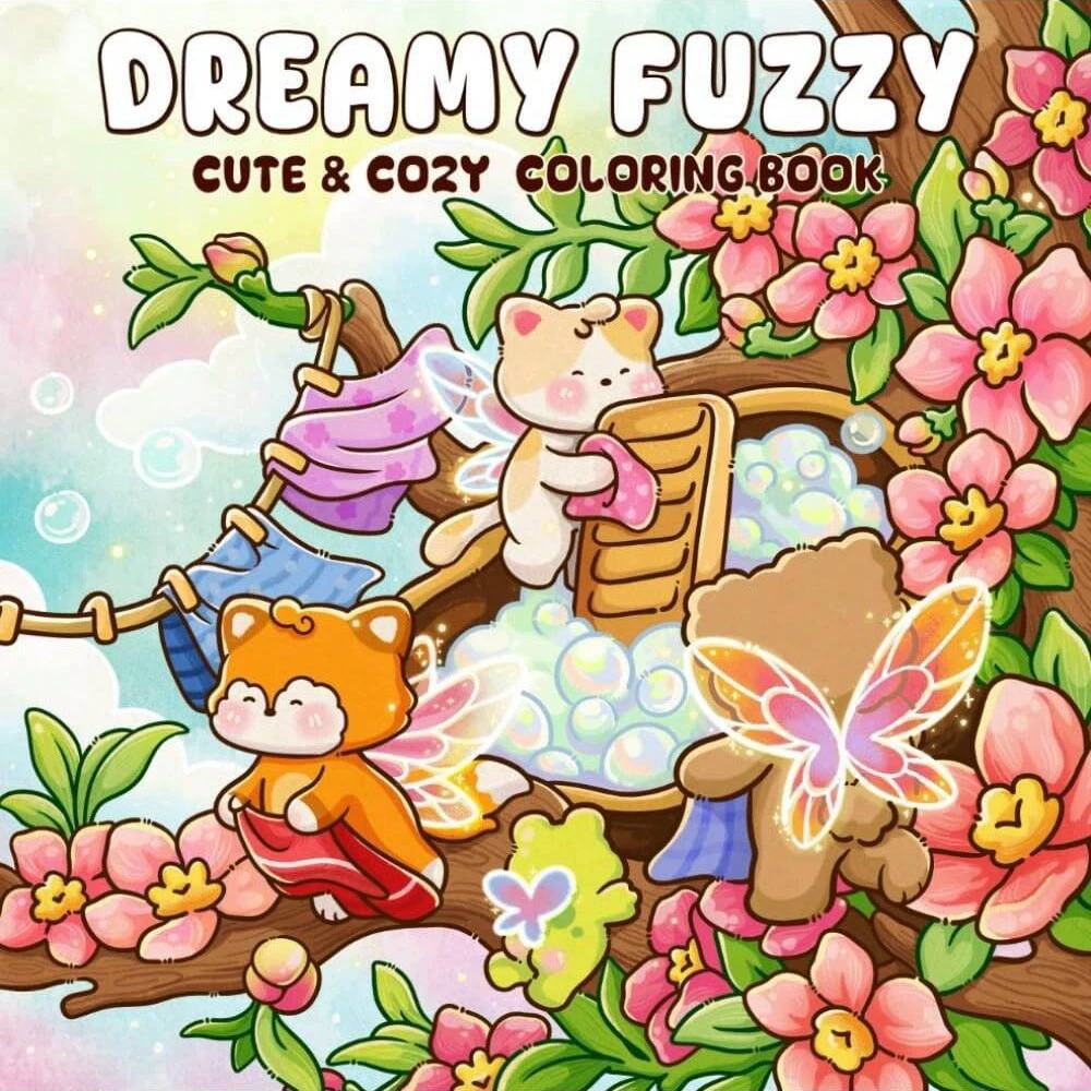 Livre de coloriage Dreamy Fuzz - Adult Coloring Book Stress Relief avis et prix