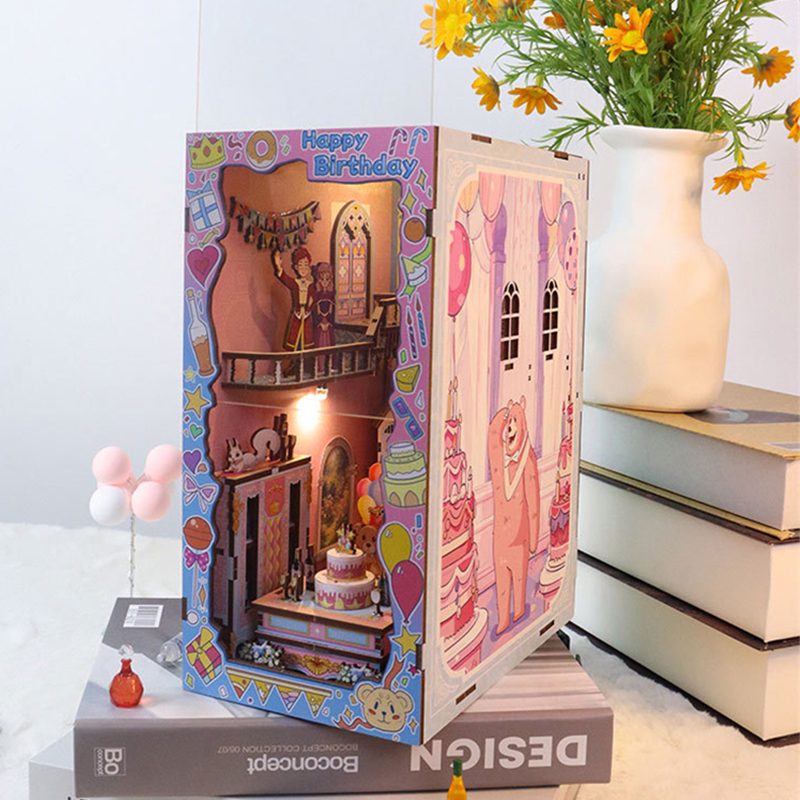 Kit d'insertion d'étagère de c - Diy Wooden Book Nook Kit Shelf Insert avis et prix